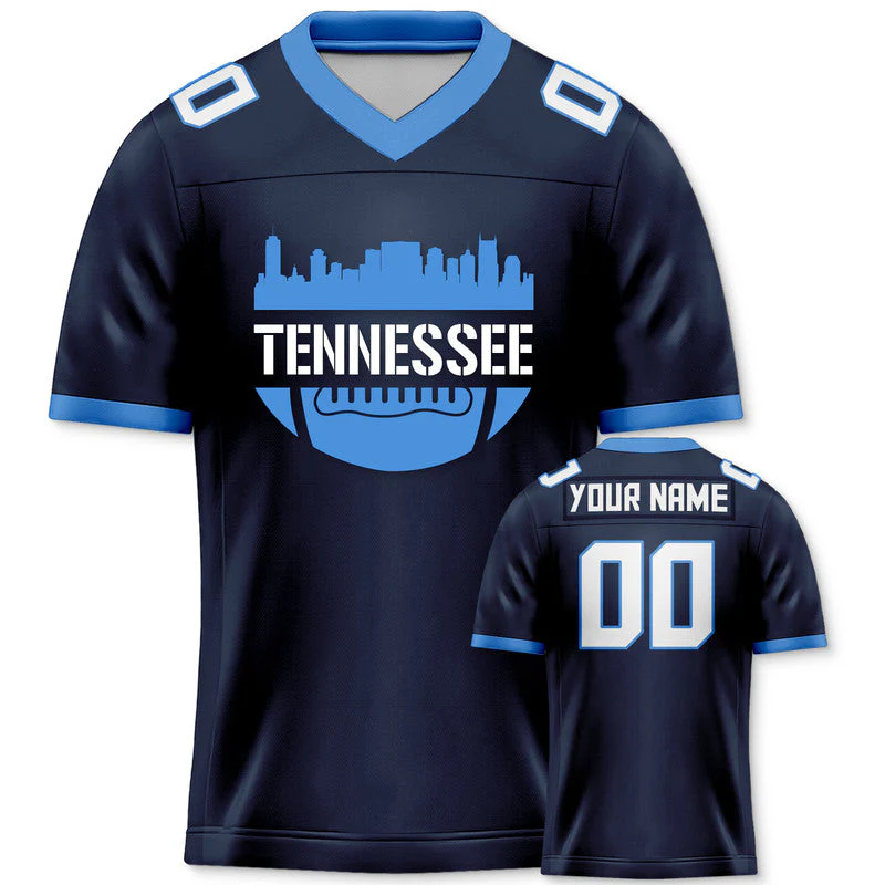 Custom Football Jersey With Tennessee City Souvenir Fashion Football Shirt